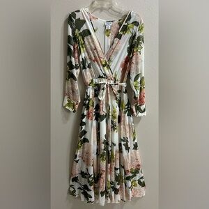 Alexa B Nites Maxi Dress Sz 10 Floral Flowy Mother Of The Bride Maternity Bridal